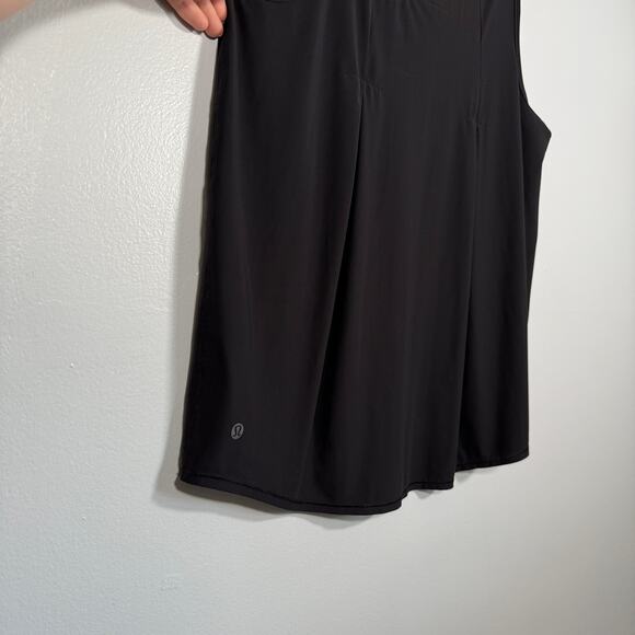 Lululemon Sculpt Tank Pleated Black Lightweight 10 Black Running Mesh Workout - Picture 7 of 8